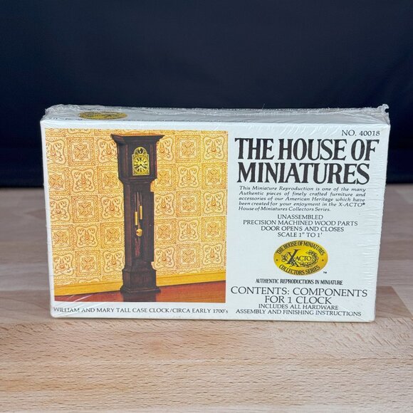 The House of Miniatures - William and Mary Tall Case Clock #40018 - Picture 2 of 6